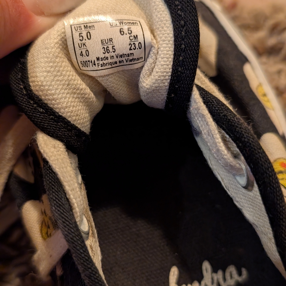 Kendra Dandy Vans Black and White Sneakers